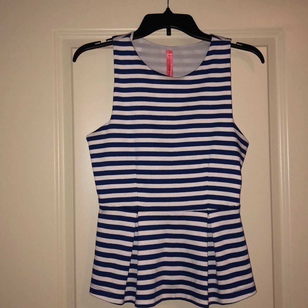 Cotton peplum top